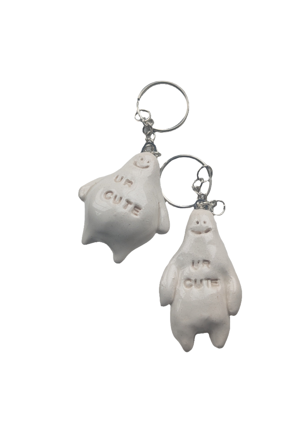 Clay Man 'UR CUTE' Keyring