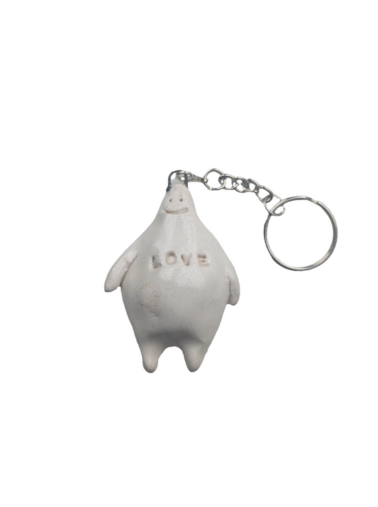 Clay Man 'LOVE' Keyring