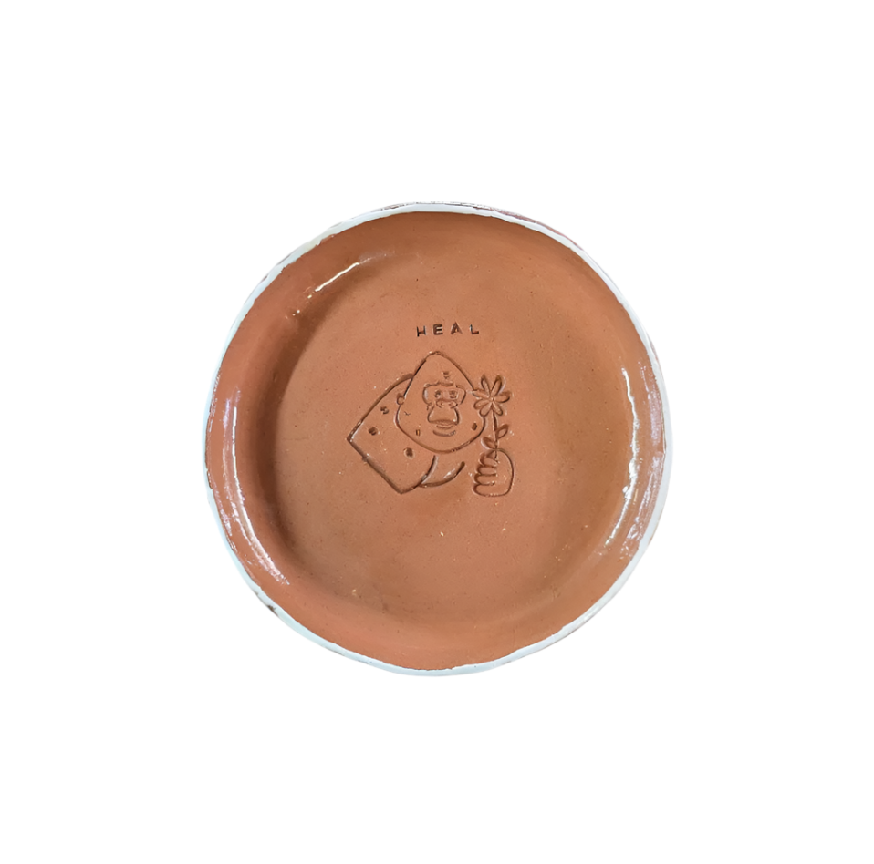 Gorilla 'Heal' Small Ceramic Plate